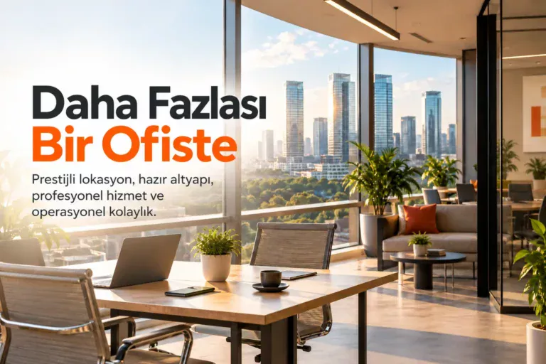 Suit Ofis Farkı: Ekibinize Göre Hazır Ofis mi, Suit Ofis mi? 1 Aynı koridordan görülen küçük bir hazır ofis odası ile yönetici odası ve toplantı bölümü bulunan geniş bir suit ofis.